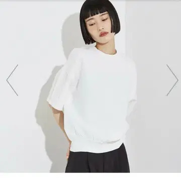 NOMINE 주름 가공 링클 T셔츠 화이트