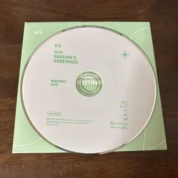 BTS 2020 SEASON'S GREETINGS MAKING DVD