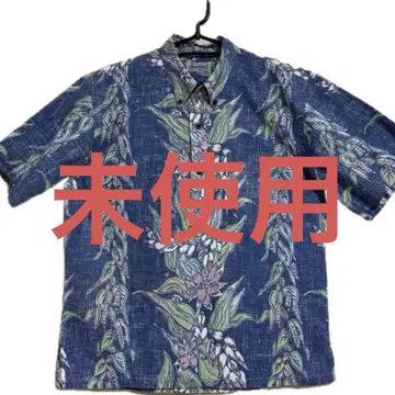 Sun Surf 반팔 알로하 셔츠 L 파랑