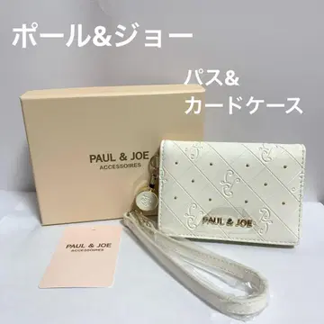 [새상품] PAUL&JOE 폴앤조, 패스&카드 케이스, 아이보리 H
