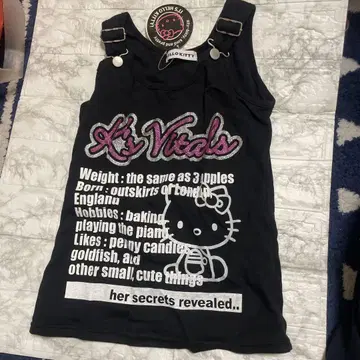 HELLO KITTY 탱크탑 블랙s