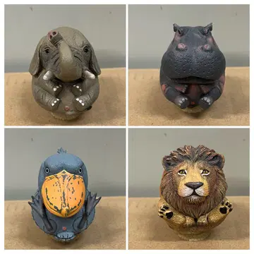 만마루 동물 빅 애니멀즈 라이온 하시기비로코우 코끼리 하마