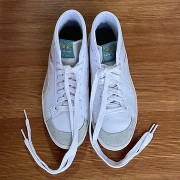 PUMA R. SIMPSON 화이트/그린 스니커즈 23.5cm