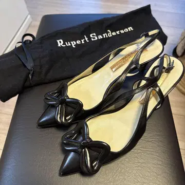 Rupert Sanderson 블랙 리본 펌프스