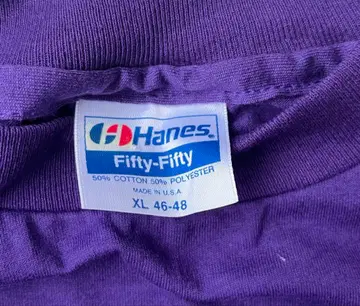 80s Hanes 헤인즈 50/50 USA제 무지 티셔츠