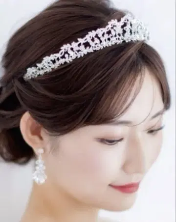 안난 웨딩 ANNAN WEDDING 가로 길이 넓은 티아라 T50