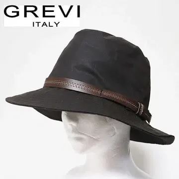 [ GREVI ] 새상품 이탈리아제 가죽 벨트 버킷햇 L(58~59)
