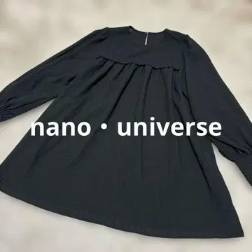 nano universe 나노 유니버스 긴팔 블라우스 블랙 빅