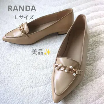 [새상품급] RANDA 스틸레토 펄 체인 펌프스