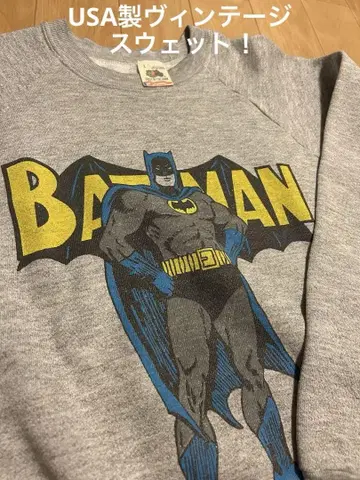 BATMAN 빈티지 맨투맨 아메리칸 코믹스 made in USA 리버스