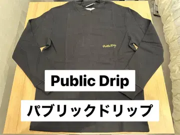 Public Drip 퍼블릭드립 모크넥 롱T 블랙