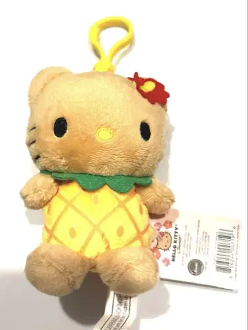 라스트 1점 [하와이 한정판] 파인애플 일광화상 키티 키링 타입