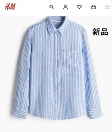 새상품 H&M 린넨 셔츠