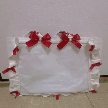 자카마트 A3 프릴 디자인 이타백 White Limited 레드