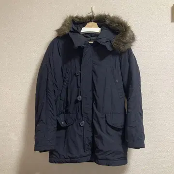 UNIQLO 남성용 모즈 코트 네이비 네이비 컬러 사이즈 S