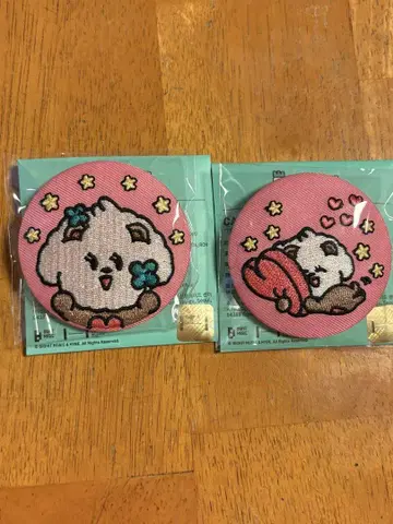 PPULBATU 자수 캔뱃지 캔배치 밤굿