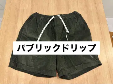 퍼블릭립 코듀로이 숏팬츠 다크 그린