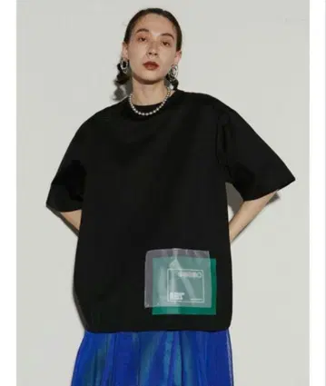 UN3D. 레 로고 턱 T셔츠 블랙 38