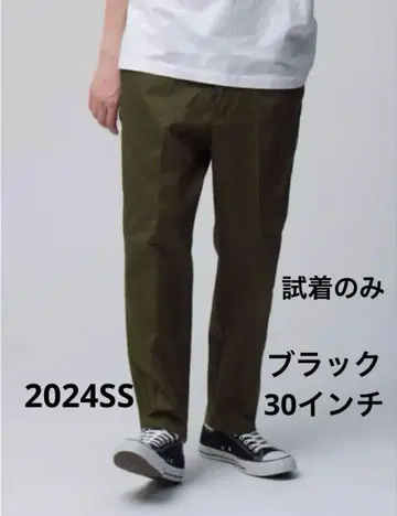 Dickies x RHC 스트레치 코튼 와이드 팬츠 블랙 론 헤르만