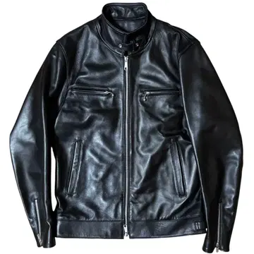 BUFFALO BOBS 인트루더 시어링 가죽 싱글 라이더 블랙