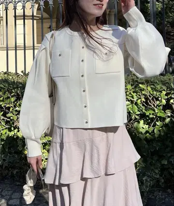 mystywoman 메탈 버튼 재킷 라이크 가디건