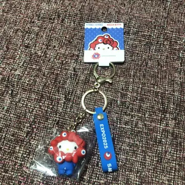 오사카 엑스포 키티 변신 미야쿠미야쿠 스트랩 키링