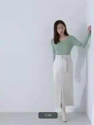 NATURAL BEAUTY BASIC 벨티드 내로우 스커트