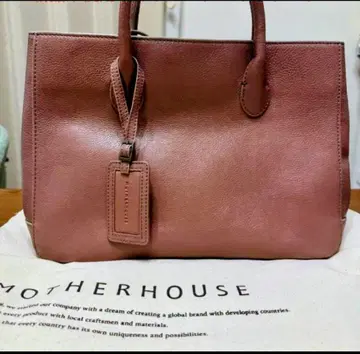 MOTHERHOUSE 핑크 가죽 토트백 거의 미사용 새상품