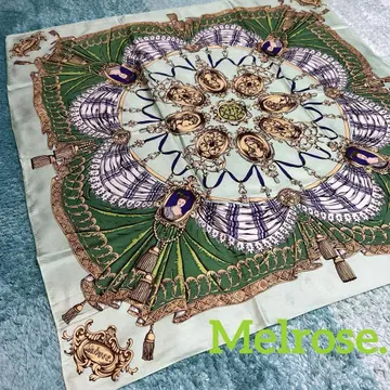 Melrose 멜로즈 장식적인 무늬 스카프 약 90cm