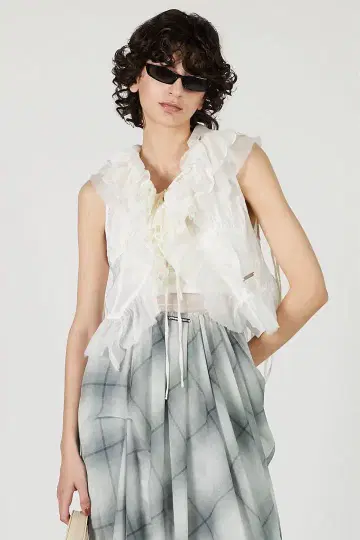 [ prank project ] Ruffle Frill Blouse