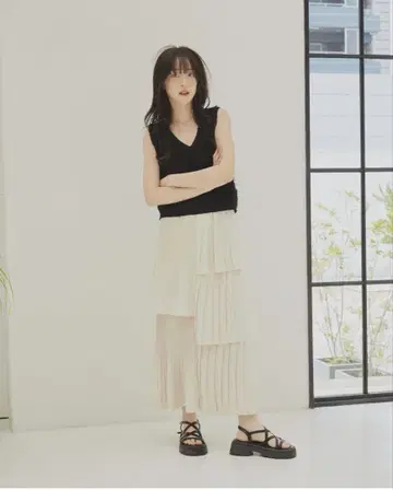 archives 플리츠 캉캉 스커트