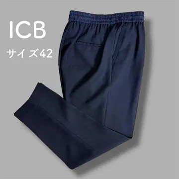 ICB 사이즈 42 드로스트 팬츠 이지 팬츠 네이비 집에서 세탁 가능