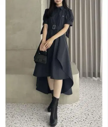 [ POLO BCS 콜라보 ] dazzlin 헤임 레이어드 셔츠 원피스