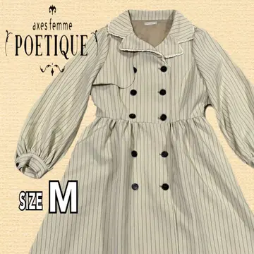 axes femme POETIQUE 스트라이프 트렌치풍 원피스 M