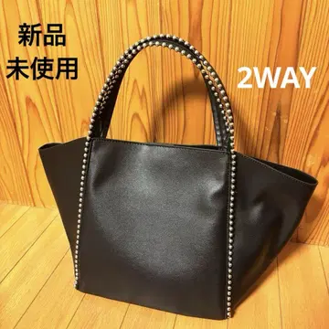 볼체인 2WAY 미니 토트백 블랙