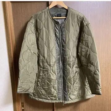 Spick span 퀼팅 자켓 올리브 그린