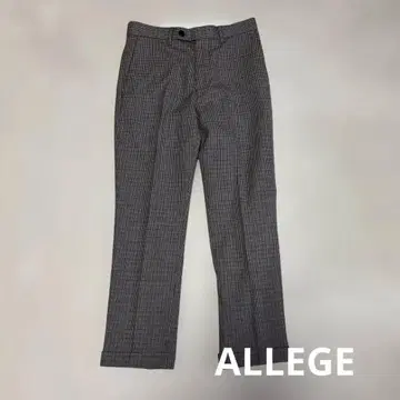 ALLEGE 체크 무늬 슬랙스