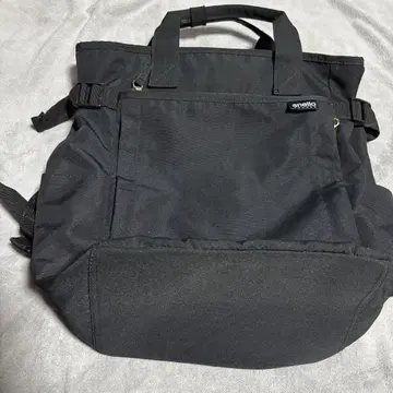 블랙 캔버스 백팩