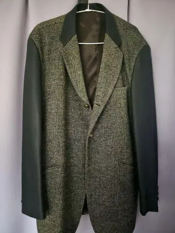 극레어 Paul smith 가죽 패치워크 테일러드 자켓