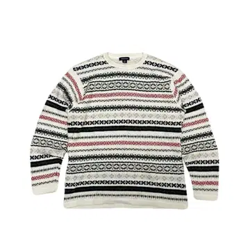 XXL Nautica 페어아일 패턴 크루 니트 스웨터