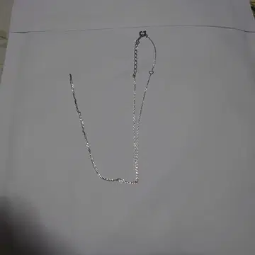 화이트 골드 목걸이 40cm