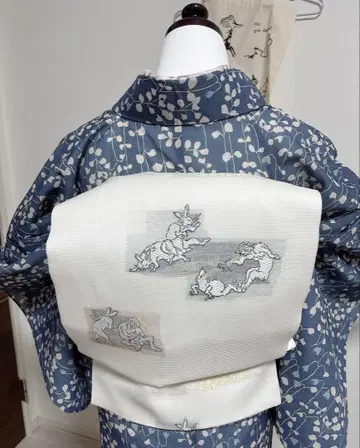 여름용 나고야 오비 조수기화