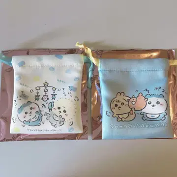 Chiikawa 베이비 트레이딩 미니 복조리 하치와레 랏코 2세트