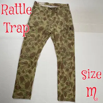 Rattle Trap 카모플라쥬 카고 팬츠 그린 M 카모플라쥬 팬츠
