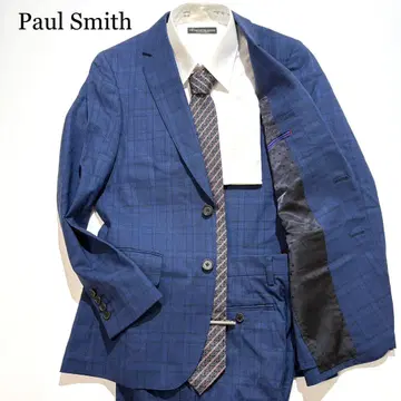 [ 현행 미사용급 ] Paul Smith 수트 셋업 체크 도트 S