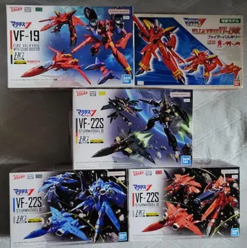 반다이 마크로스 7 VF-19 & VF-22S HG & 구 키트 세트
