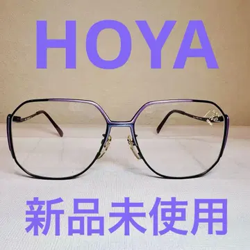 [ 미사용품 ] hoya 메탈 투톤 고급 안경 당시 고급 티타늄제 일본제