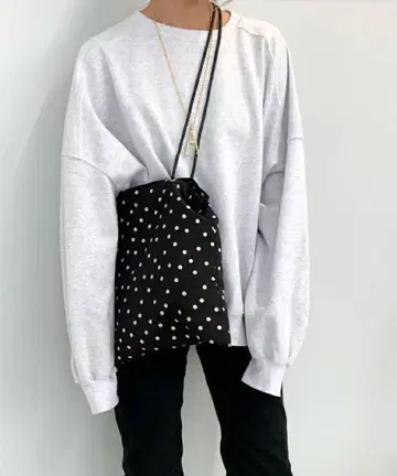 COUDRE 도트 롱 숄더 토트
