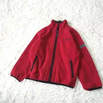 DUNLOP MOTORSPORT 플리스 자켓 M 빨간색