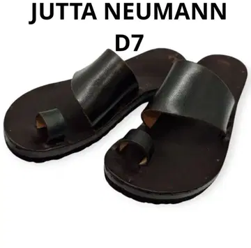 [ 새상품급 ] JUTTA NEUMANN ALICE 블랙 가죽 샌들 D7
